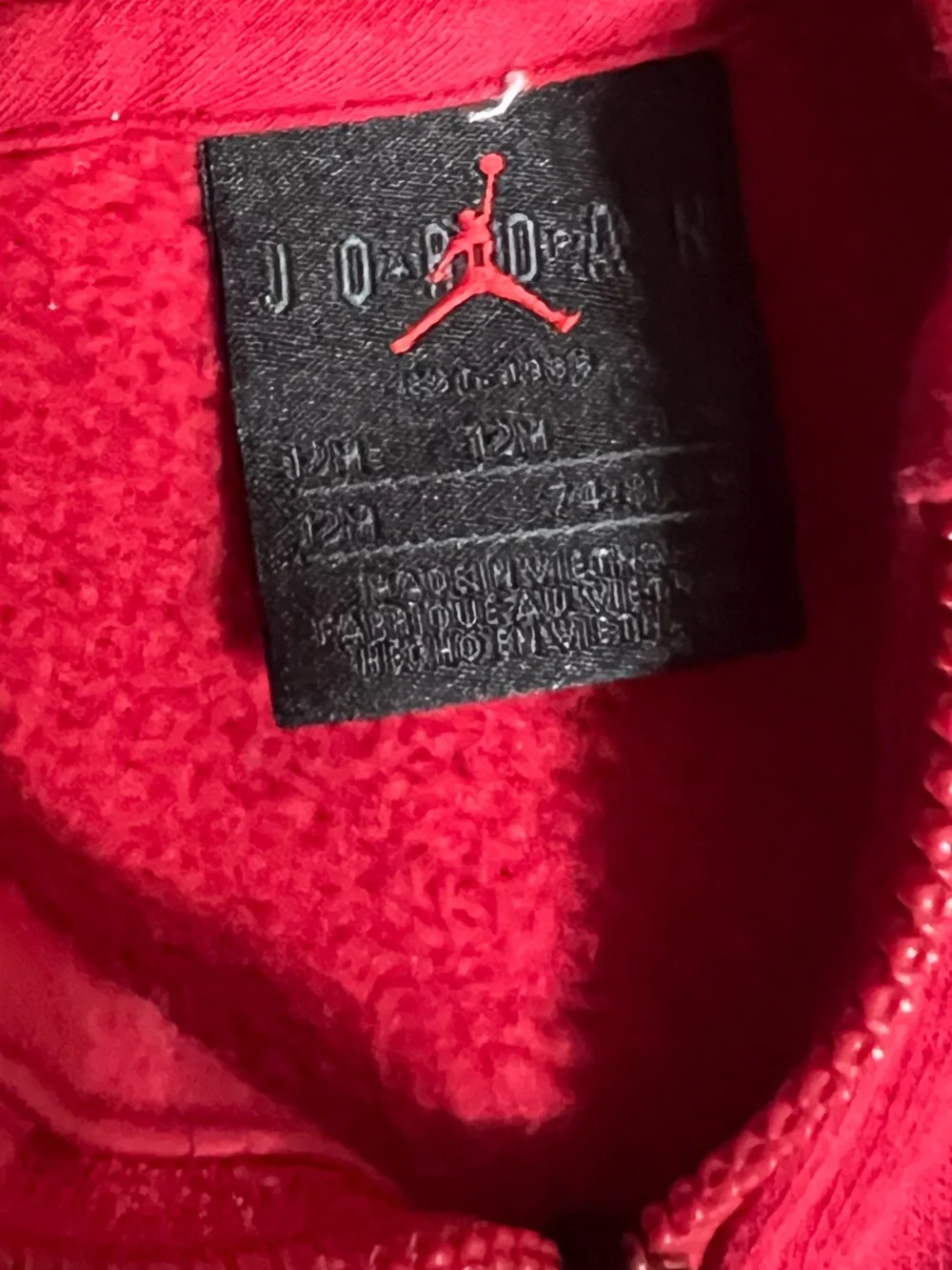 Jordan 12 mo jacket and sweatpants set